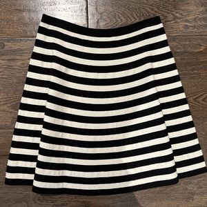 Ralph Lauren Black And White Striped Skirt, Size M